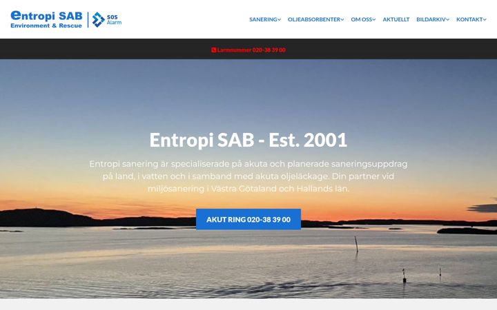 Screenshot von entropi.se