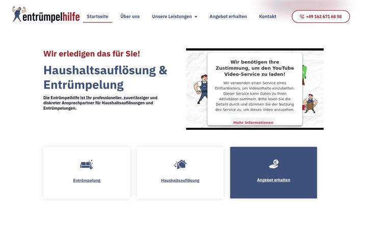 Captura de pantalla de entruempelhilfe.de