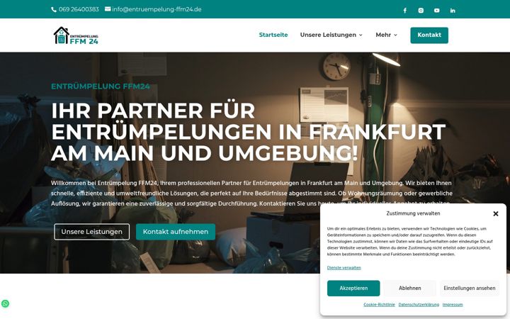 Captura de pantalla de entruempelung-ffm24.de