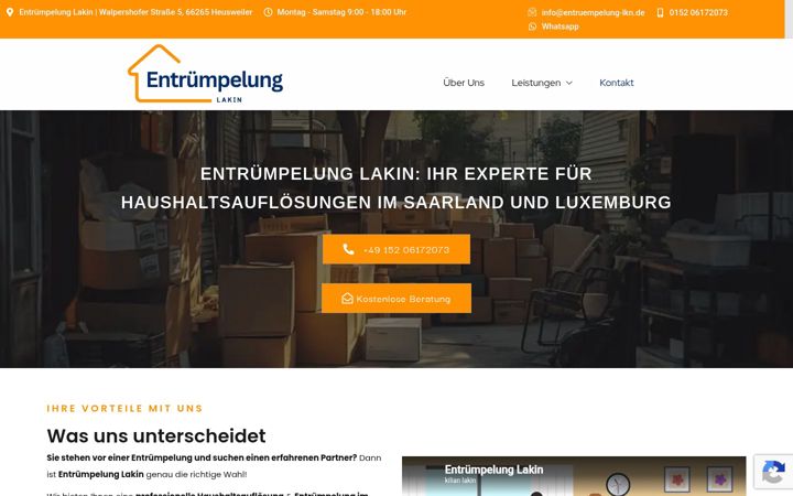 Ekrano kopija entruempelung-lkn.de