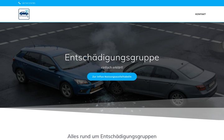 Snímek obrazovky entschaedigungsgruppe.de