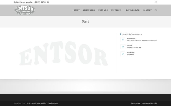 Screenshot of entsor.de