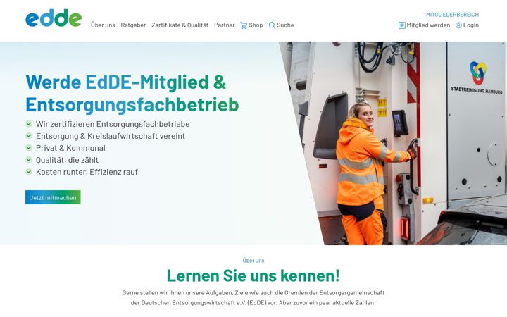 Snimka zaslona za entsorgergemeinschaft.info