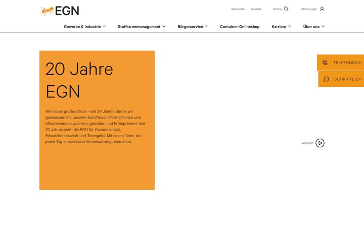 Captura de ecrã de entsorgung-niederrhein.de