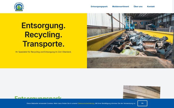 Screenshot του entsorgungspark.ch