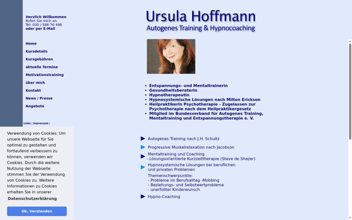 Posnetek zaslona entspannungstraining-berlin.de