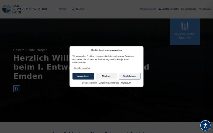 Posnetek zaslona entwaesserungsverband-emden.de