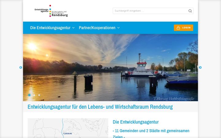 Captura de pantalla de entwicklungsagentur-rendsburg.de