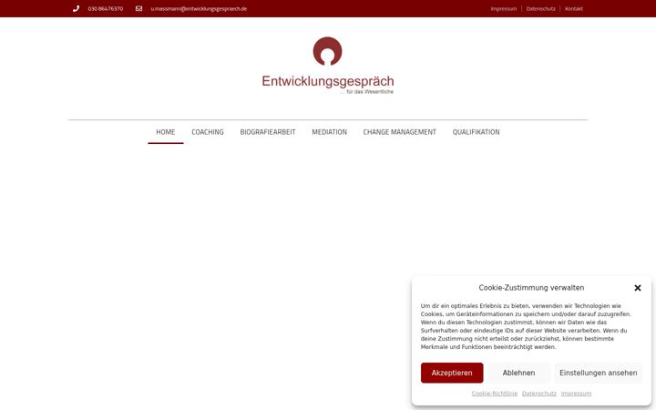 Captura de pantalla de entwicklungsgespraech.de