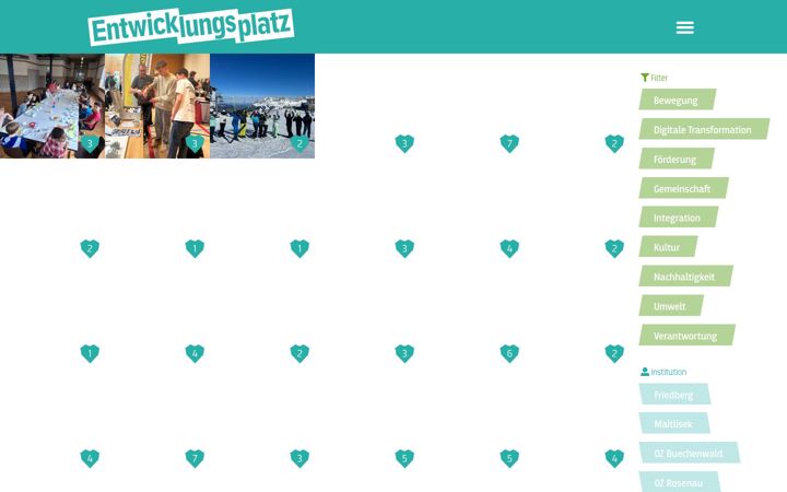 Screenshot ta' entwicklungsplatz.ch