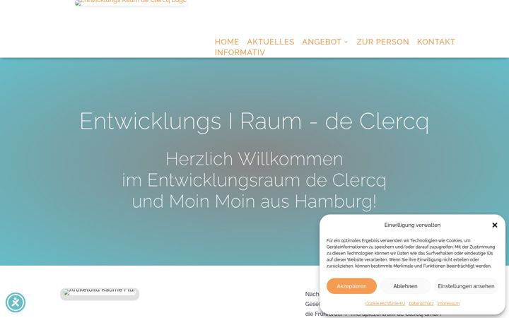 Captura de pantalla de entwicklungsraum-declercq.de