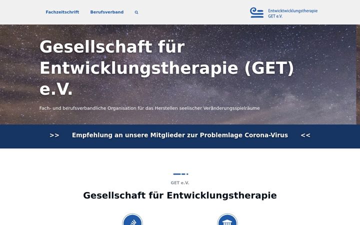 Captura de pantalla de entwicklungstherapie.de