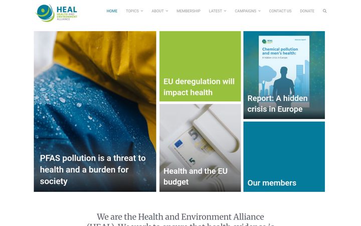 Screenshot of env-health.org