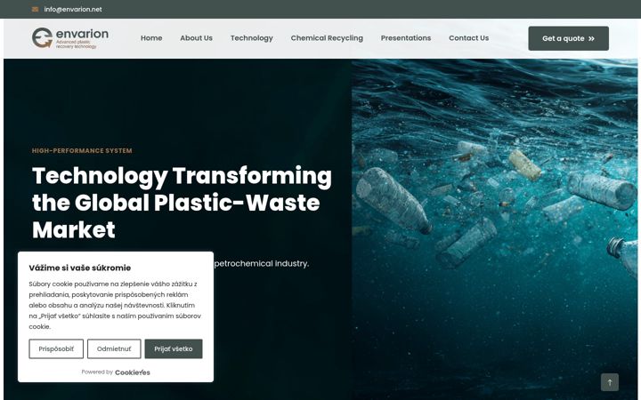 Captura de pantalla de envarion.net