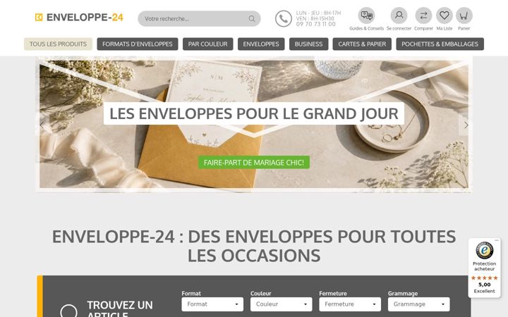 Screenshot ta' enveloppe-24.fr