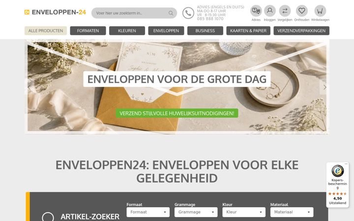 Ekrano kopija enveloppen-24.nl