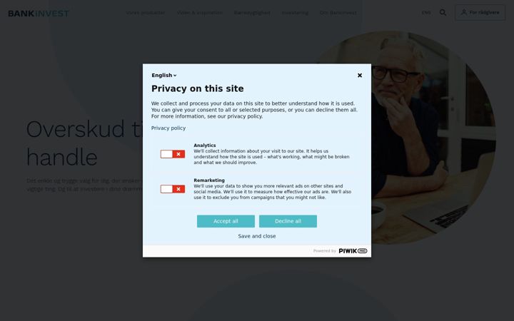 Screenshot stránky enverdentilforskel.dk