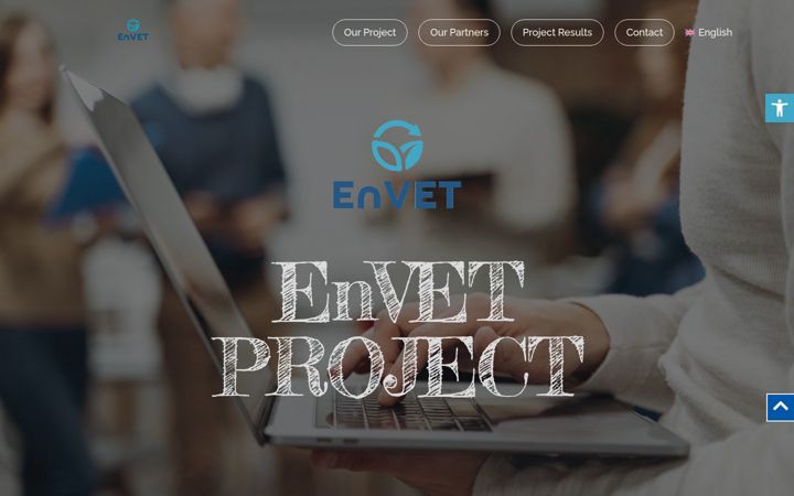 Snímek obrazovky envetproject.eu