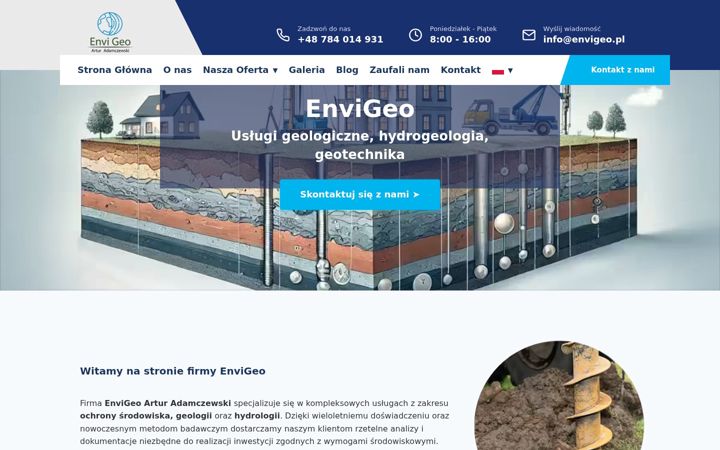 Screenshot of envigeo.pl