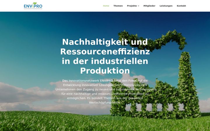 Screenshot ta' envipro-zim.de