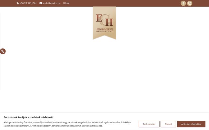 Screenshot ta' enviro.hu