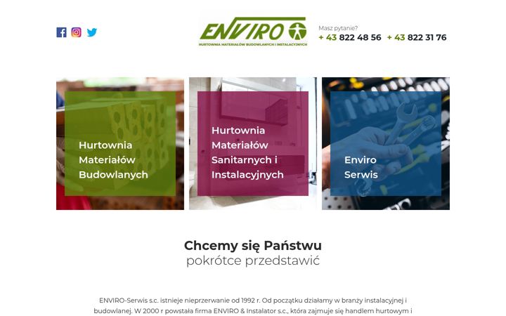 Screenshot of enviroinstalator.pl