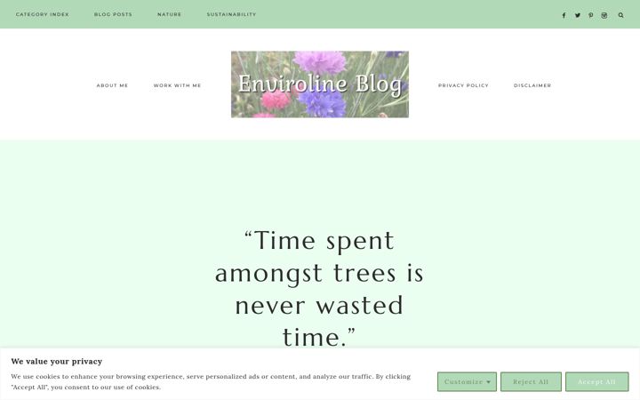Screenshot of envirolineblog.com