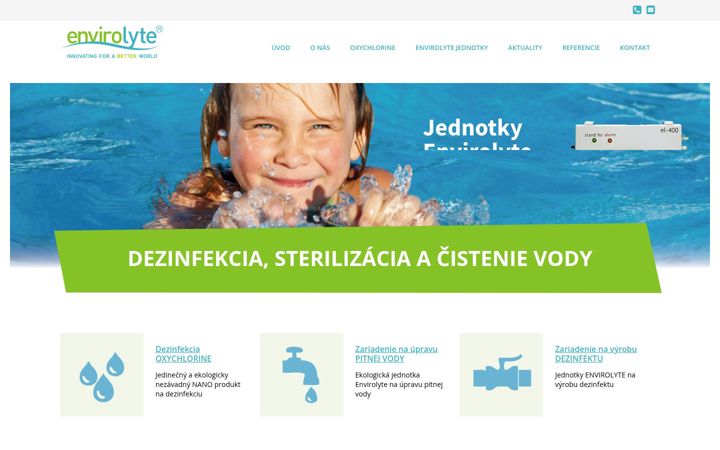 Screenshot of envirolyte.sk