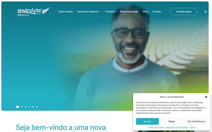 Captură de ecran a envirolytebrasil.com.br