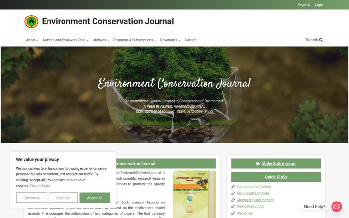 Screenshot of environcj.in