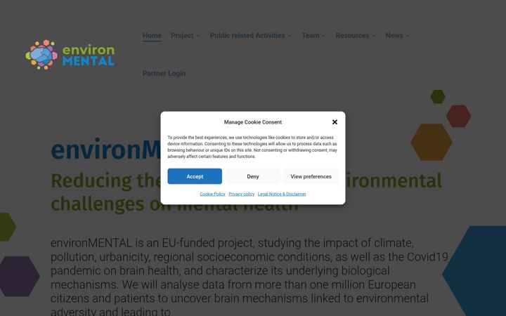 Screenshot stránky environmental-project.org