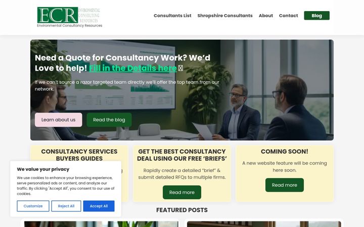 Screenshot of environmentalcr.com