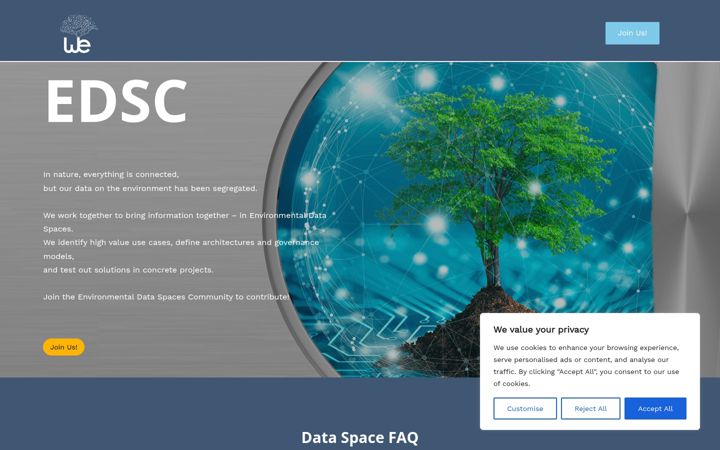 Screenshot of environmentaldataspace.com