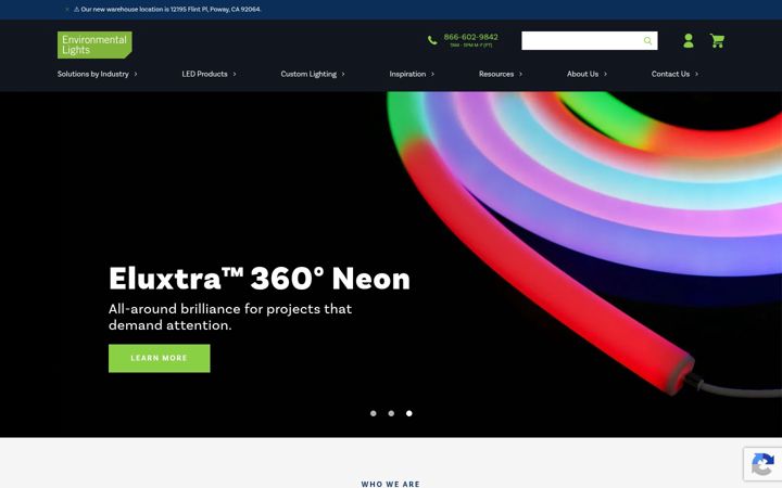 Screenshot of environmentallights.com