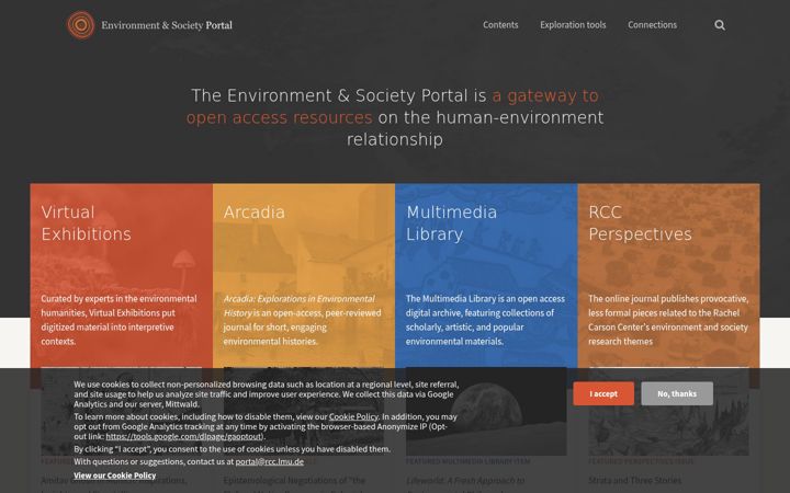 Screenshot of environmentandsociety.org