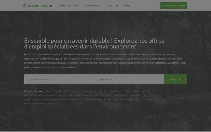 Screenshot ta' environnement-job.fr
