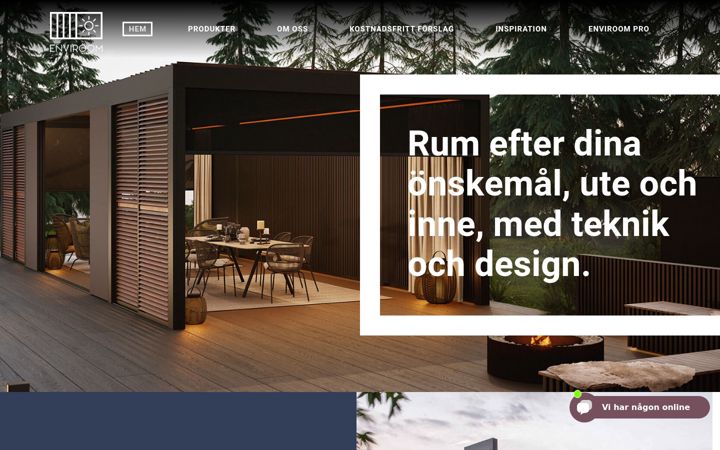 Screenshot του enviroom.se