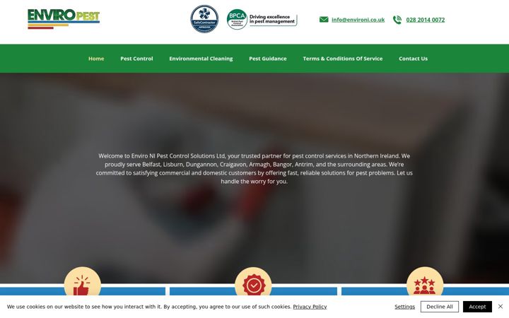 Zrzut ekranu enviropestni.co.uk