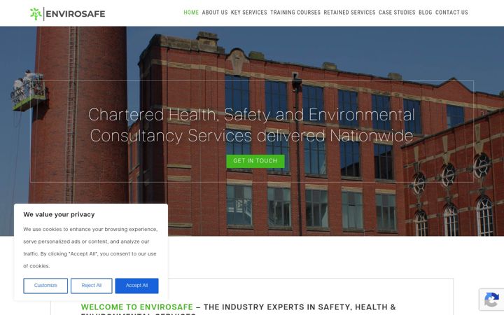 Screenshot von envirosafe-uk.co.uk