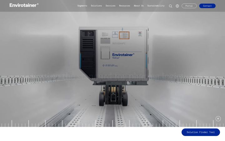 Screenshot of envirotainer.com