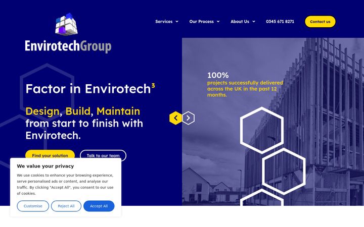 Screenshot von envirotechltd.co.uk