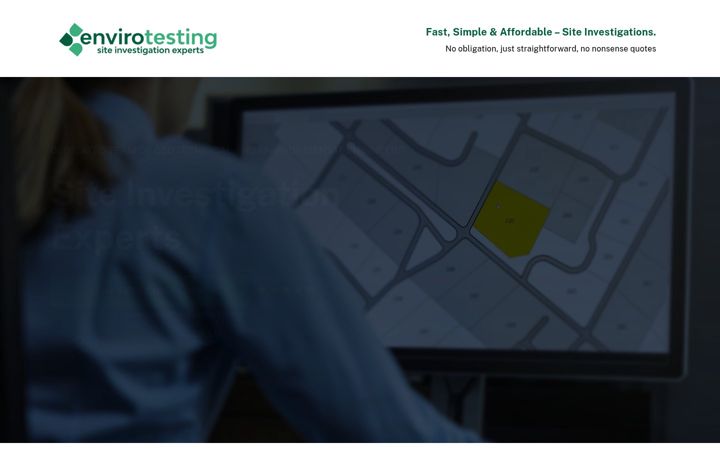 Screenshot of envirotesting.co.uk