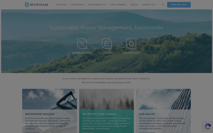 Capture d'écran de envirovue.io