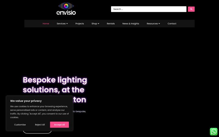 Screenshot von envisioav.co.uk