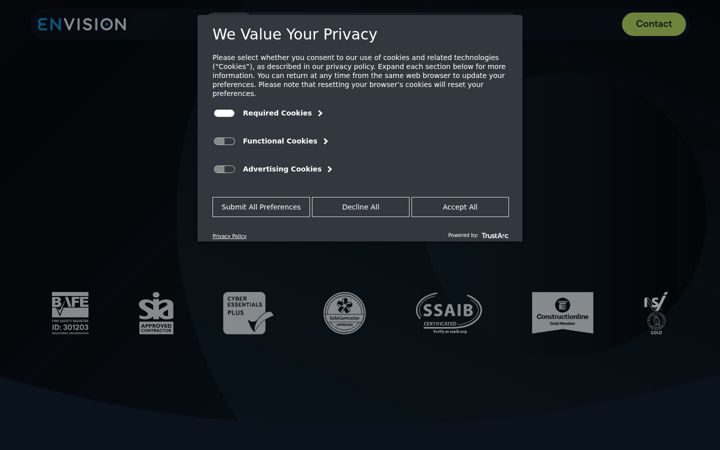 Screenshot of envision-is.co.uk