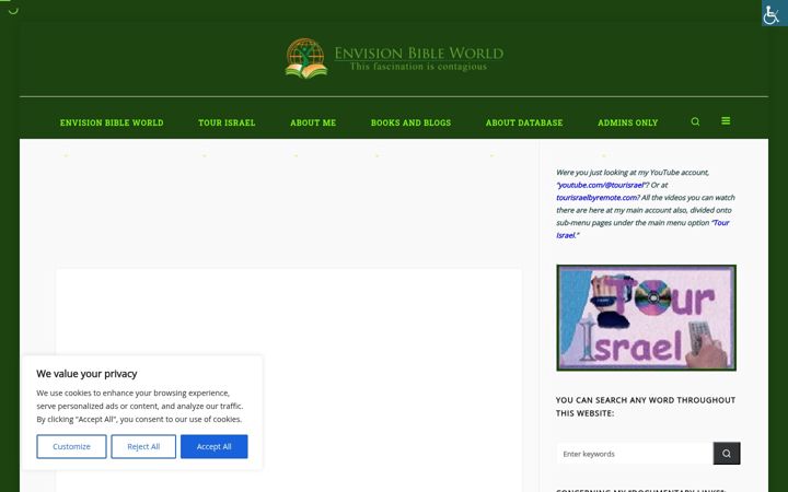 Screenshot of envisionbibleworld.com