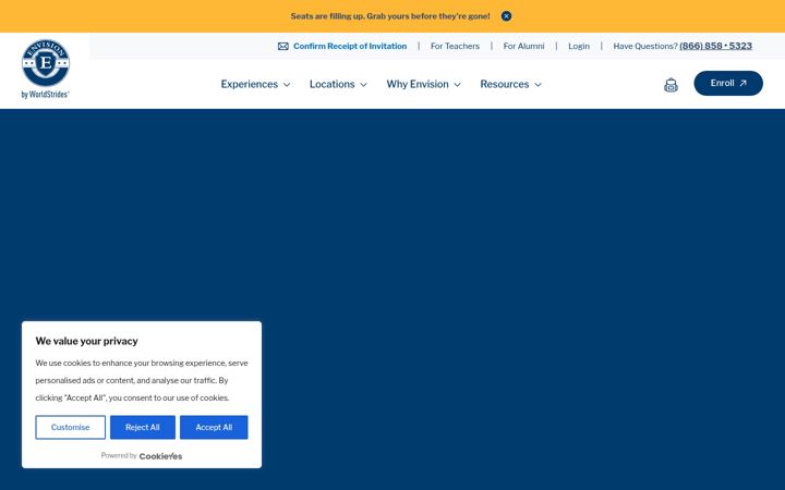 Screenshot of envisionexperience.com