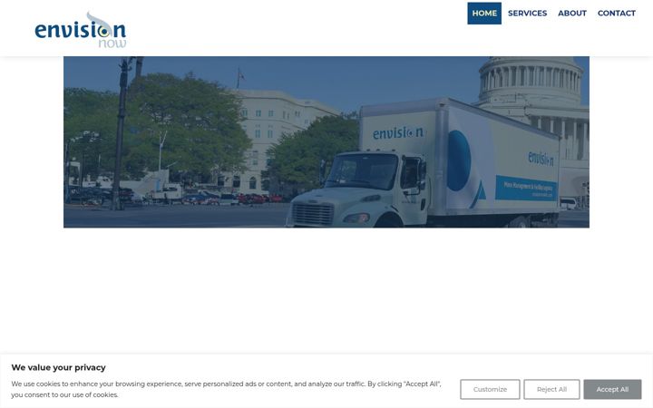 Screenshot of envisionnowllc.com