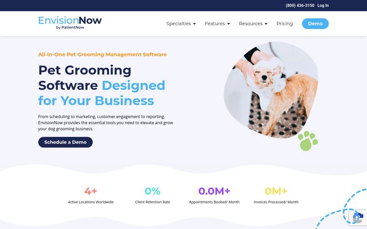Screenshot of envisionpaws.com