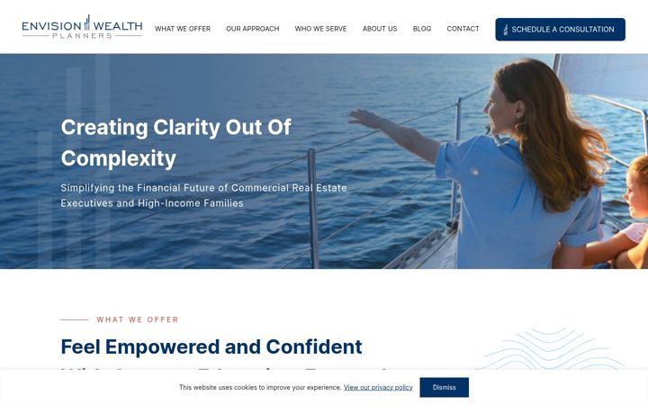 Screenshot of envisionplanners.com